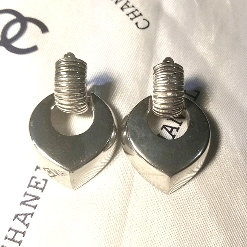 GIVENCHY PARIS NY Door Knocker Earrings ~ Vintage